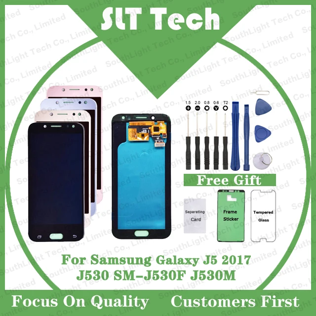 ЖК-дисплей Super AMOLED для Samsung Galaxy J5 2017 J530 J530F J530M сенсорный экран с дигитайзером в