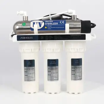 

3 Stage Home Water Filters System with UV Sterilizer High Quality Kitchen Faucet Purifier Water Filter For Water Treatment New