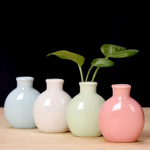 1 stuk Keramische Mini Bloemenvaas Home Tuin Decoratie Planter Pot Leuke Bloempot Planter Desktop Vaas Home Office Bonsai Pot