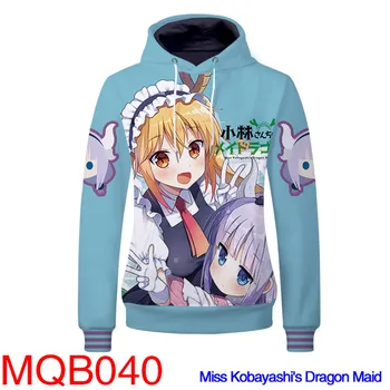 

Kobayashi-san Chi No Maid Dragon Hoodies Tohru KannaKamui Cosplay Costumes Tohru Sweatshirts Couple Sweater Hoodie