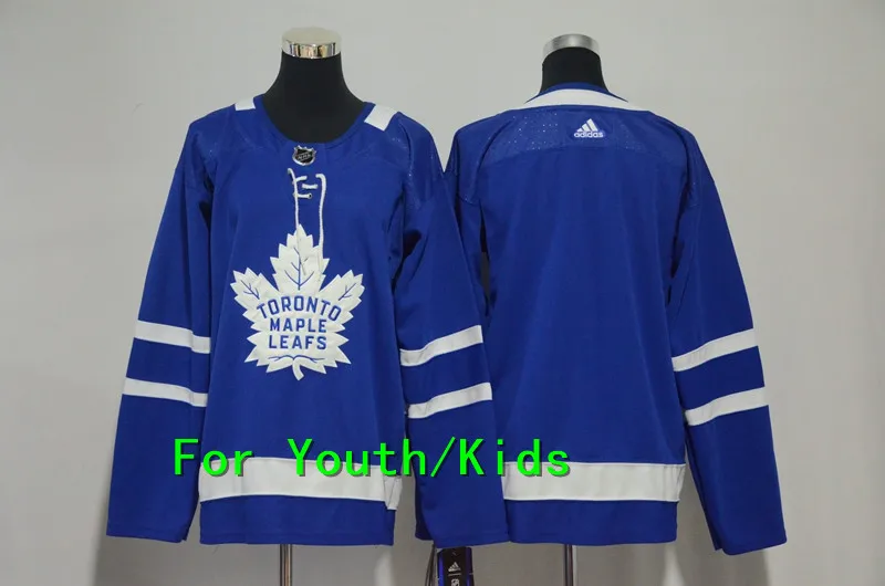 Молодежная вышивка прошитая Toronto Maple#34 Auston Matthews 31 Frederik Andersen 91 John Tavares 16 Mitchell Marner детская футболка - Цвет: Серый