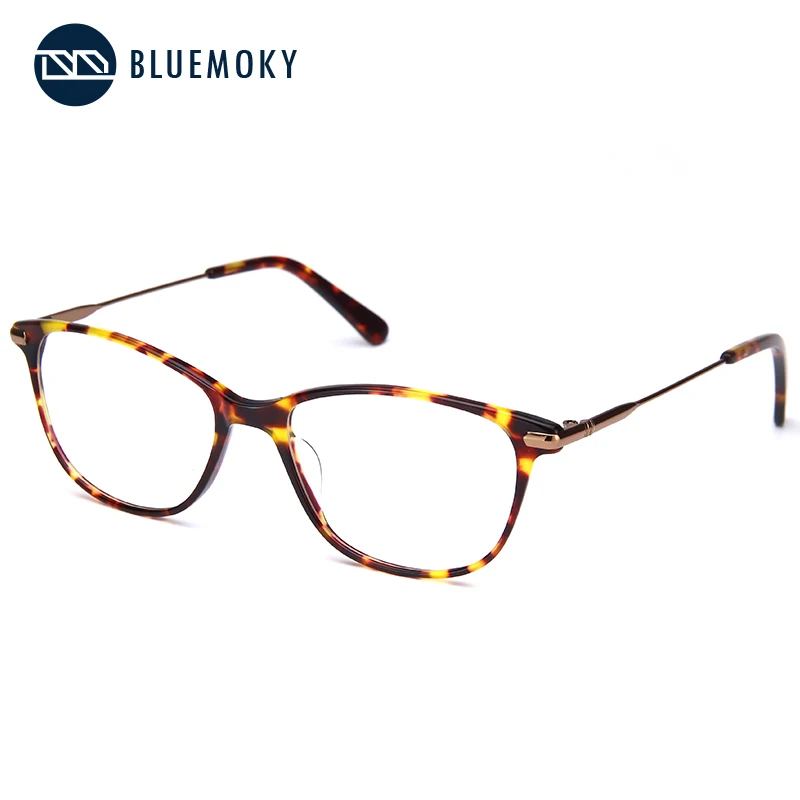 

BLUEMOKY Prescription Glasses Frame for Women Optical Myopia Eyewear Eyeglasses Frame Women Clear Lens Rectangular Fake Glasses