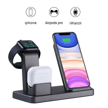 

Wireless Charger Wireless Charging Station Compatible With Apple Watch Series 5-1 AirPods Pro IPhone 11 Pro Max Xs Max Xs XR X 8