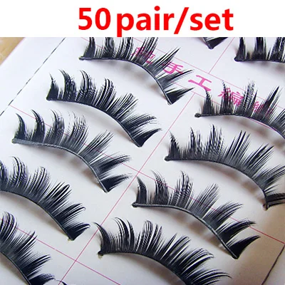 50/100 Пара клей для наращивания ресниц Faux Cils натуральных длинных 3d ресницы для наращивания ресниц Красота Индивидуальные ресницы для макияжа глаз - Цвет: 50pair style 6