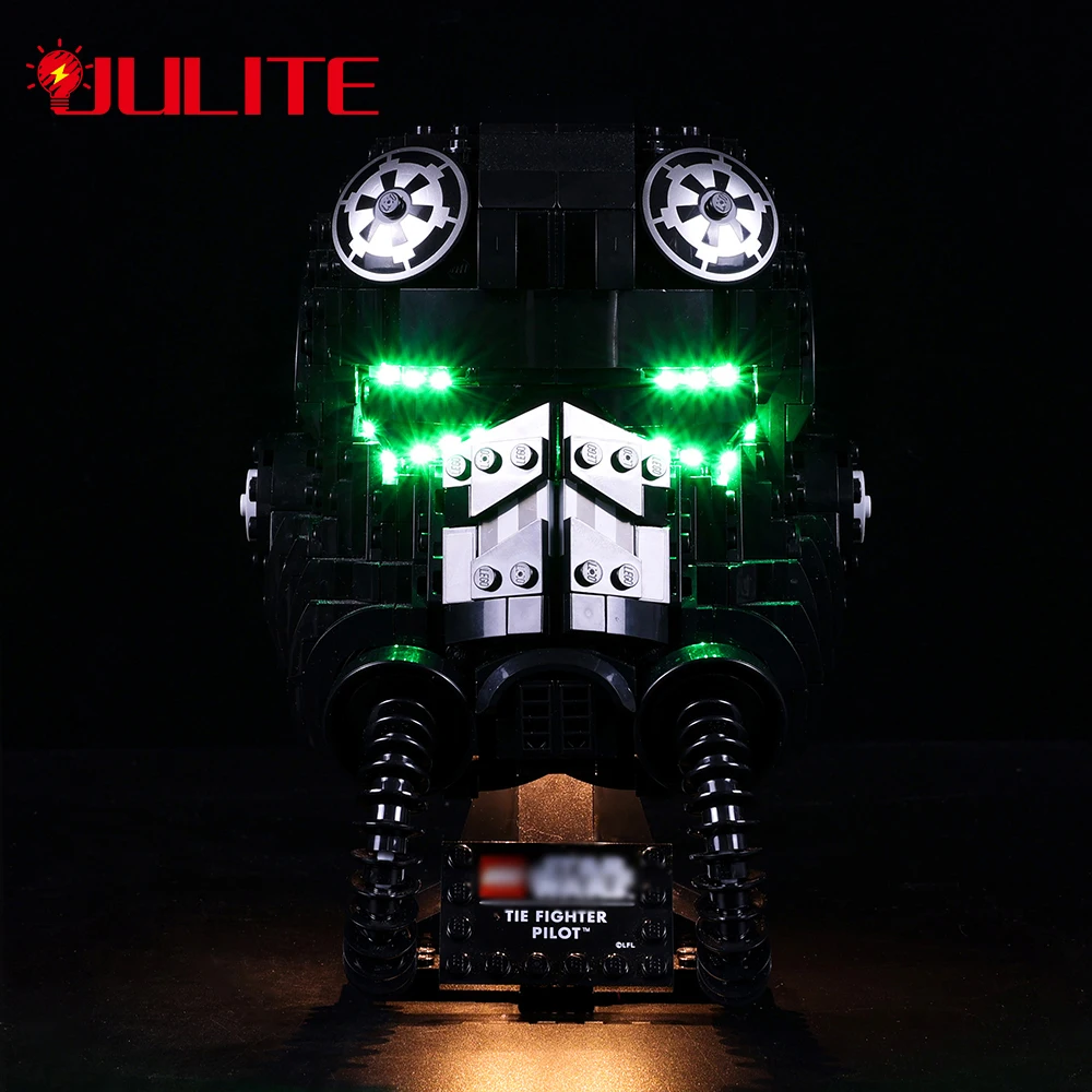 Kit Luci A Led Per Set Di Illuminazione Per Casco Pilota Da Combattimento 75274 Set Di Giocattoli Fai-Da-Te (Blocchi Non Inclusi)