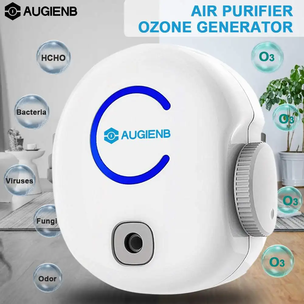 AUGIENB FA50 портативный вставной очиститель воздуха генератор озона O3 Дезинфектор дезодорант очиститель запаха ионный 0-50 мг 100-240 В