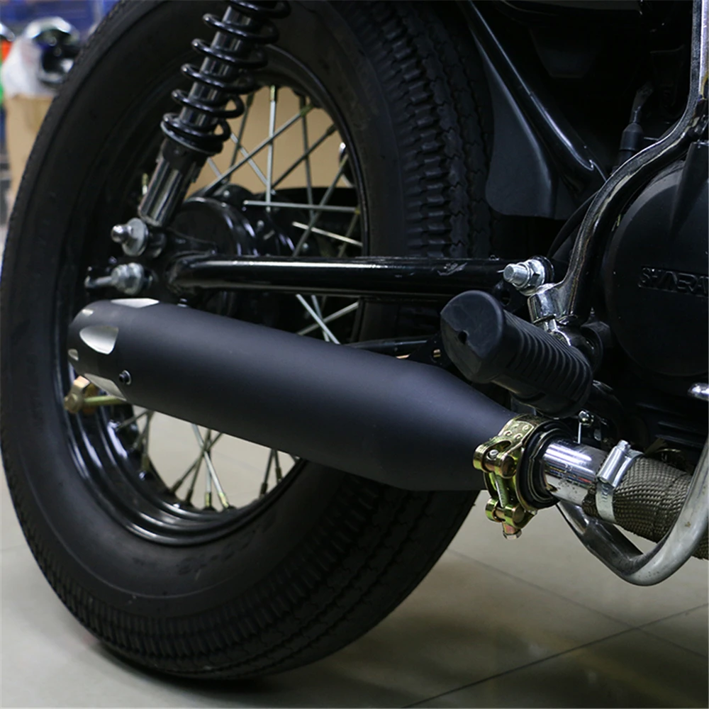 Мотоциклетная выхлопная труба без шнуровки для Harley Sportster 883 1200 Bobber Chopper Кафе Racer Racing Ретро мотоциклетная труба глушителя
