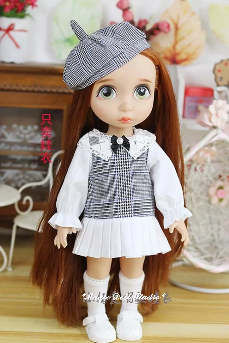 [DY209] Новинка,, 1" платье принцессы# серое платье и шляпа, подходит для 16", модные аксессуары для кукол