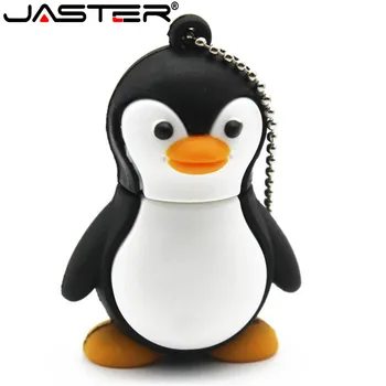 

JASTER cute Cartoon penguin model 64GB usb 2.0 pendrive 4GB 8GB 16GB 32GB pendrive USB Flash Drive creative U disk