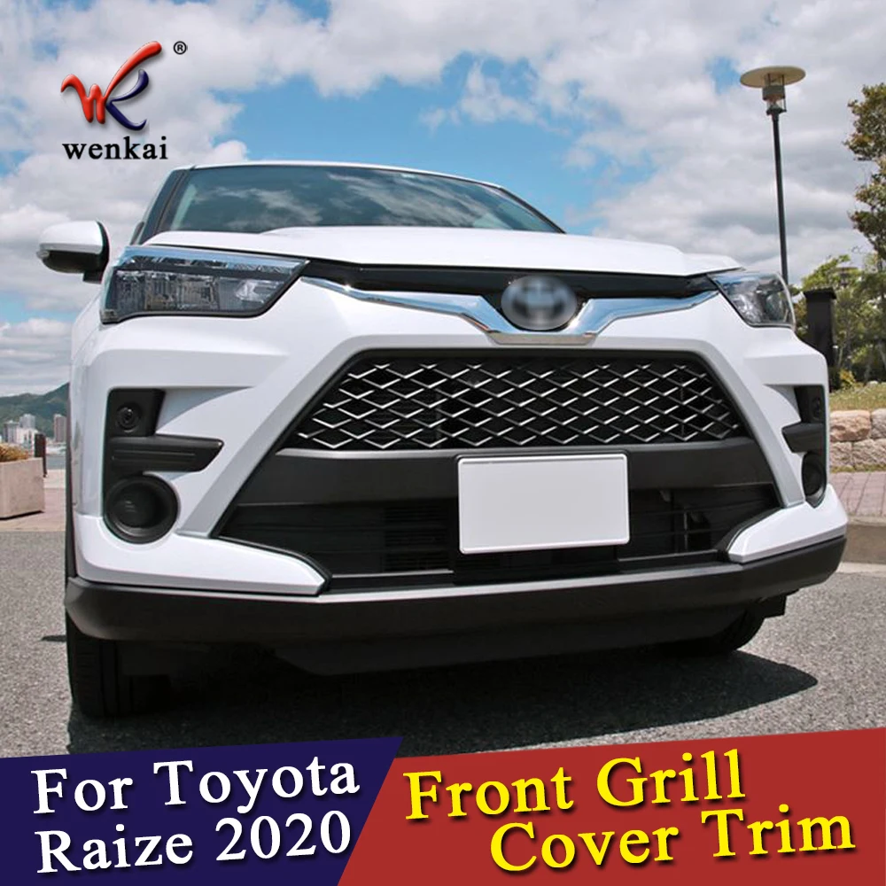 品質が クロームカバー クロムフロントグリルフレームカバーストリップトリムトヨタハイランダー20202022の3PCS Chrome