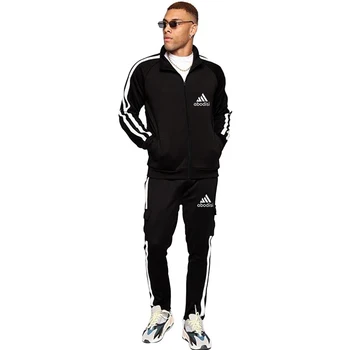 

Solid Color Tracksuits Men's Sets Spring Autumn Hoodies Sportswear Set Casual Men 2 Pieces Set Zipper Hoodies+Pants Sports Suits