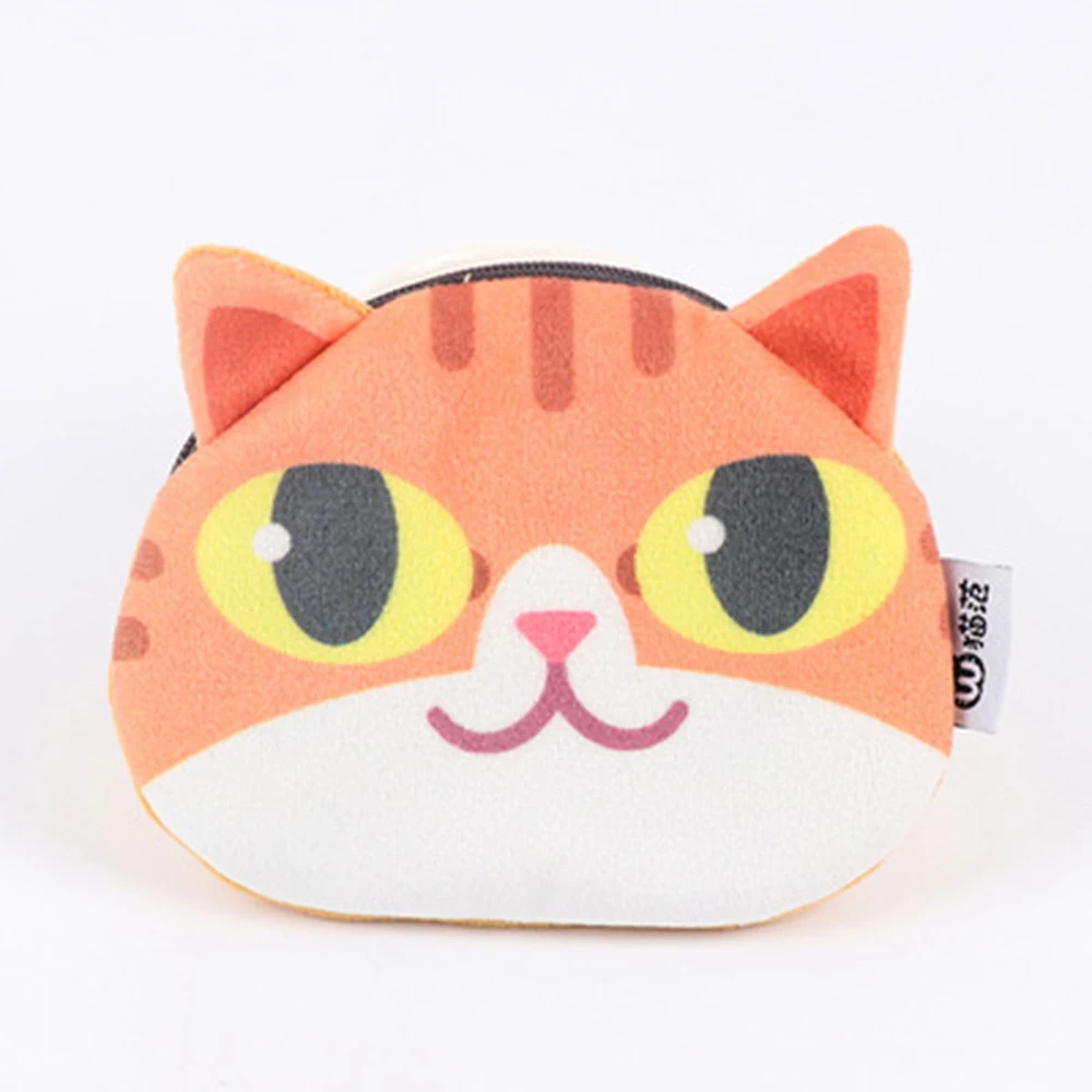 1 шт., новинка, сумка для монет, кошелек, Дамский, 3D принт, кошки, собаки, большое лицо, для изменения, модный, милый, маленький, на молнии, кошелек, кошелек, сумка