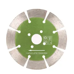 114*2,0*20 мм диск для сухой резки алмазной пилы с отверстия для охлаждения 20 мм внутренний диаметр гранитная/мраморная плита для сжигания