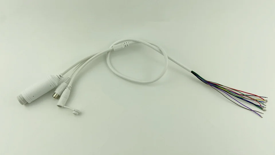 48 в PoE АУДИО Lan кабель для платы модуля IP-камеры 802.3at/af RCA DC 2 1 мм * 5 RJ45 разъем 10/100