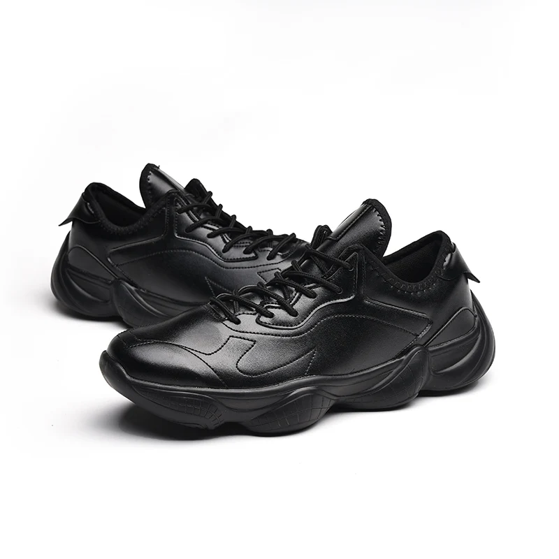 Sycatree/модная мужская кожаная спортивная обувь для мужчин; парусиновая обувь; уличные кроссовки для отдыха; сетчатая обувь на плоской подошве; QD-A09