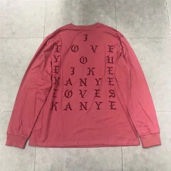 

RED Kanye West I FEEL LIKE PABLO Long sleeves T-shirt Streetwear Men Women I FEEL LIKE PABLO T Shirt
