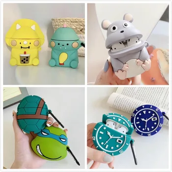

Earphone Case For Airpods Case Silicone Cute Cartoon Mouse Headphone Case for Apple Airpods Cover Air pods 2 Earpods Accessories