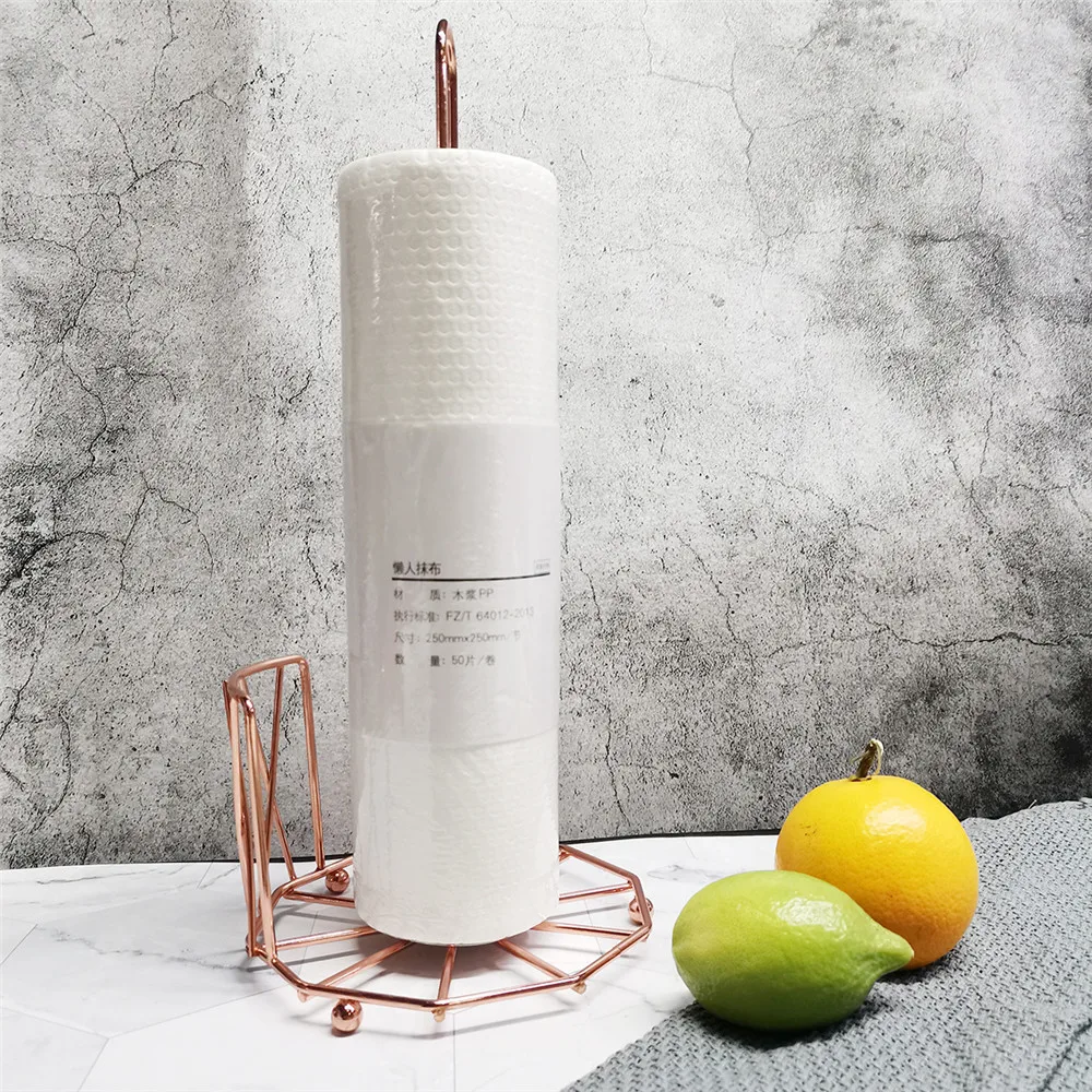 Kitchen Roll Paper Towel Rack Bathroom Stainless Steel Standing Paper Holder Gold Silver Tissue Napkins Rack Home Table Decor