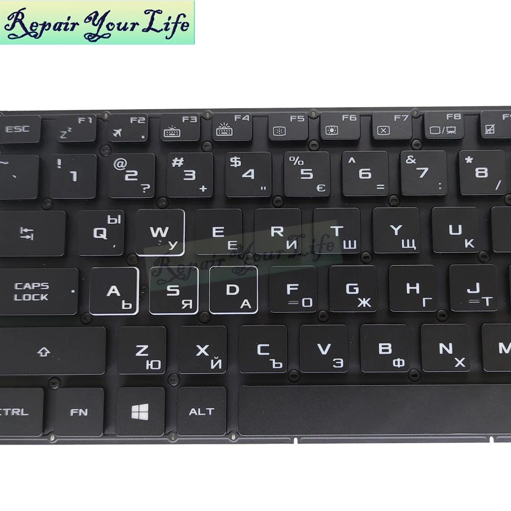 Rgb Retroiluminado Teclado Búlgaro para Asus Strix Gl702v Gl702vi Ba036t Rog Gamer Teclados do Portátil Coreano Noruega wb Croata Gl702 - Imagem 3