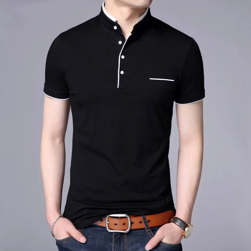 Polo Shirt Men Casual Cotton Solid Color Poloshirt Men's Breathable Tee Shirt Golf Tennis Brand Clothes Plus 5