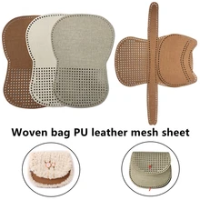 

DIY 3pcs/set 3colors Women Woven Bag Handbag Crochet Handmade Rope Hole Bag Mesh Sheet Bag Accessories Set
