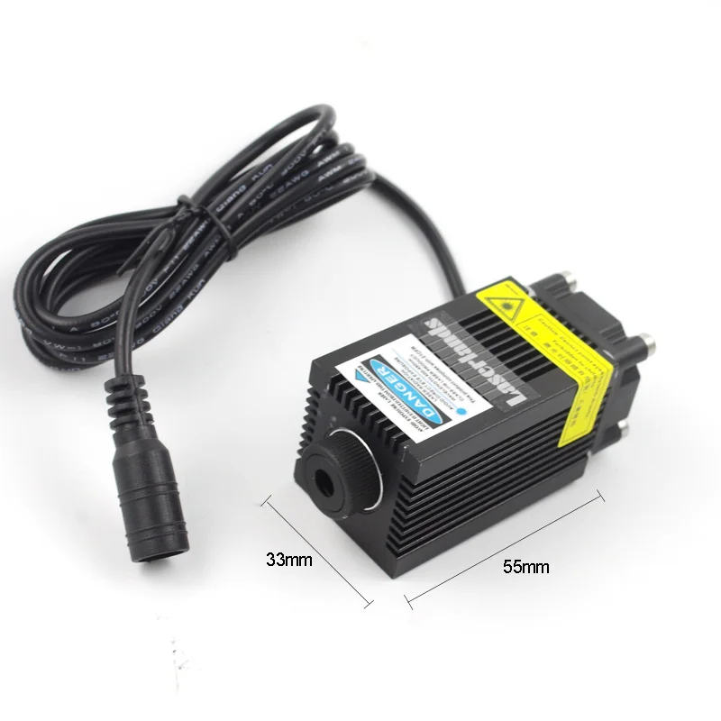 Blue 450nm 5.5w focusable Laser module for engraving marking cutting with PWM TTL