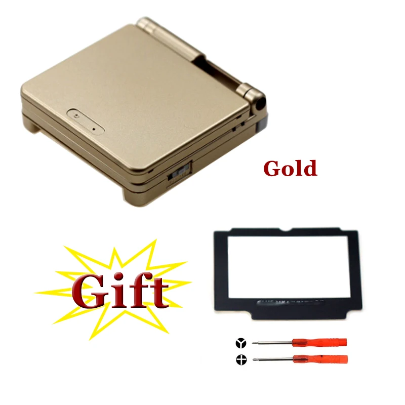 Gold Для nintendo GBA SP ДЛЯ Gameboy Корпус чехол Замена Полный Корпус для Advance SP отправить установочные инструменты - Цвет: Gold