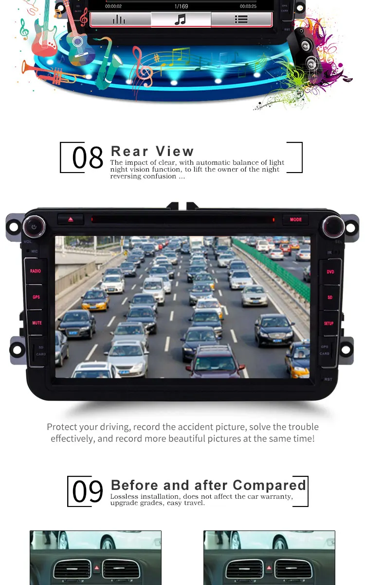 Cheap TOPBSNA 8 inch 2 din Car DVD Player for Volkswagen golf PASSAT B6 touareg T5 passat B6 sharan Seat GPS Navigation Auto Radio RDS 5