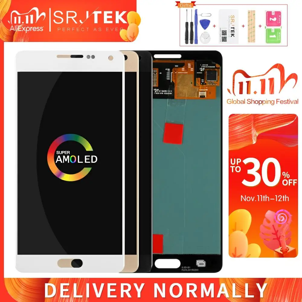 Для Samsung Galaxy A5 2015 A500 LCD A500F Дисплей сенсорный дигитайзер сенсор стекло в сборе для