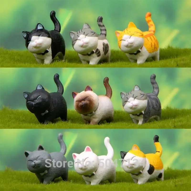 Фигурка кошки Craft миниатюрная фигурка сказочные садовые аксессуары Кукольный