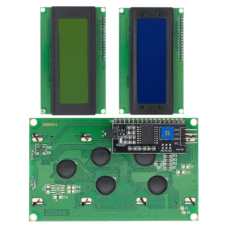 ЖК дисплей 2004 + I2C 20x4 2004A синий/зеленый экран HD44780 символьный дисплей/w IIC/I2C