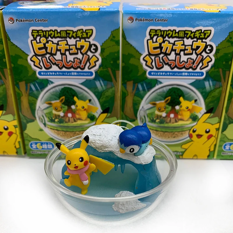 Такара TOMY Покемон карманные монстры Пикачу фигурка кукла-эльф сцены игрушки Фигурки детей Подарки