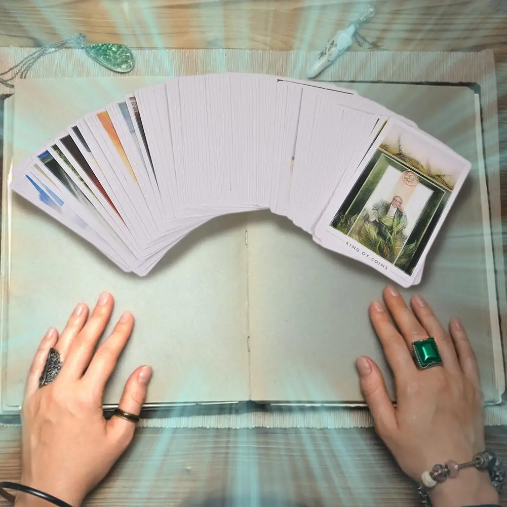 Новый 79 шт. De Fontein Tarot Kaarten Dek настольные игры Guidebook Tafel Spel Voor Familie Verzamelen Partij Speelkaart #