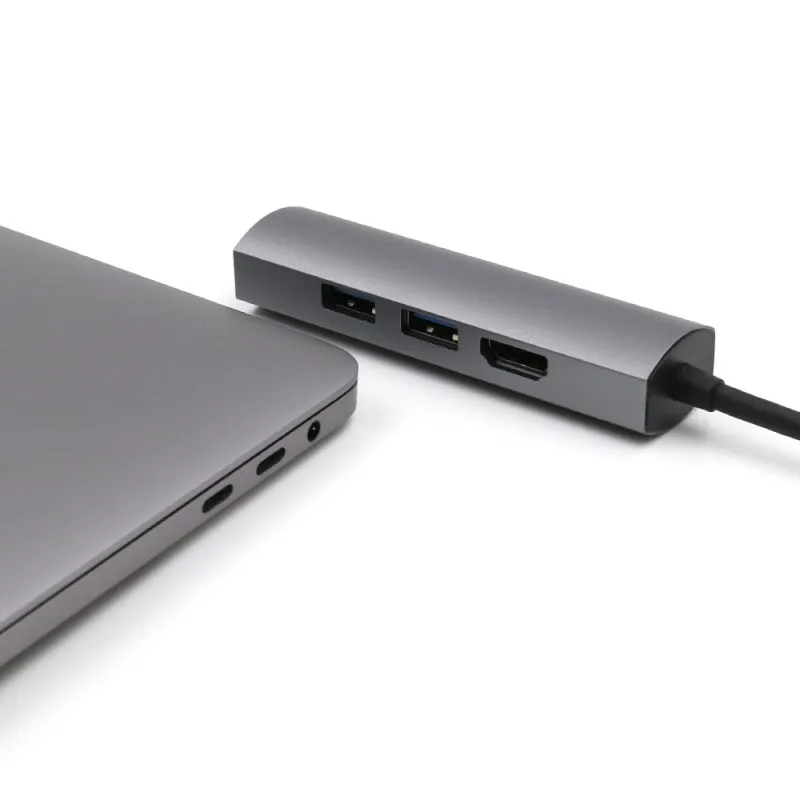 Концентратор тип-c к HDMI USB 3,0 4K металлический конвертер Кабель-адаптер шнур аксессуары для мобильного телефона компьютера