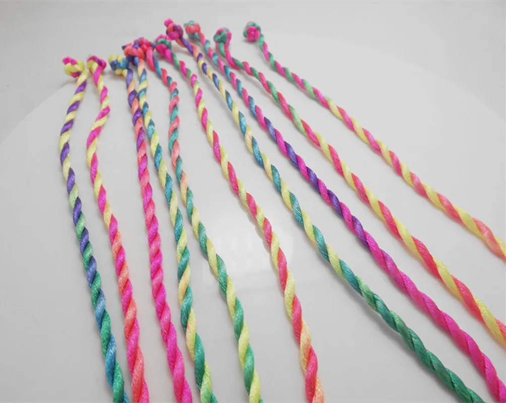 Распродажа 50 шт модные милые шелковые струны цветные браслеты ювелирные изделия