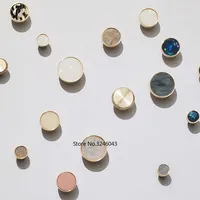 Nordic marble simple metal wall hanging Brass porch hook wardrobe drawer handle Single hook pure copper decorative coat hook 1