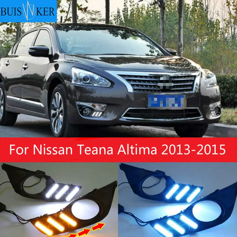 

Дневные ходовые огни светодиодсветодиодный, 2 шт., 12 В, для Nissan Teana Altima 2013-2015