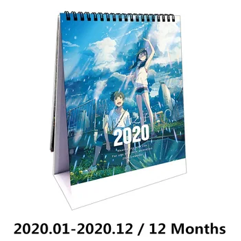 

2020 Japanese Anime Weathering With You Desktop Calendar DIY Amano Hina Characters Calendars Fans Gift