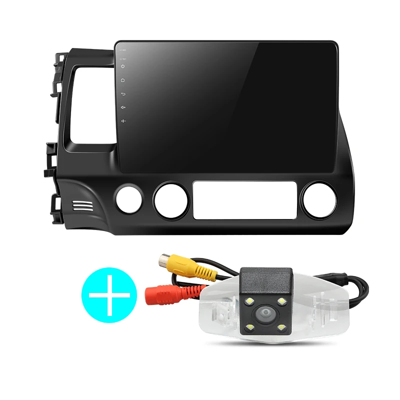with rear camera PX30 32G android 9.0 car dvd gps player for honda civic 2006-2011 car radio video player gps navigation car stereo 2 din dvd - Цвет: with rear camera