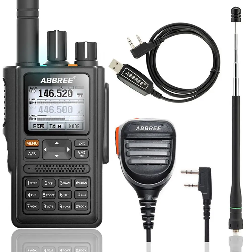 as picture 1 ABBREE AR-F8 gps Высокая мощность рация все полосы(136-520 МГц) Частота/CTCSS обнаружения 1,77 lcd 999CH 10 км большой диапазон - Цвет: as picture 1