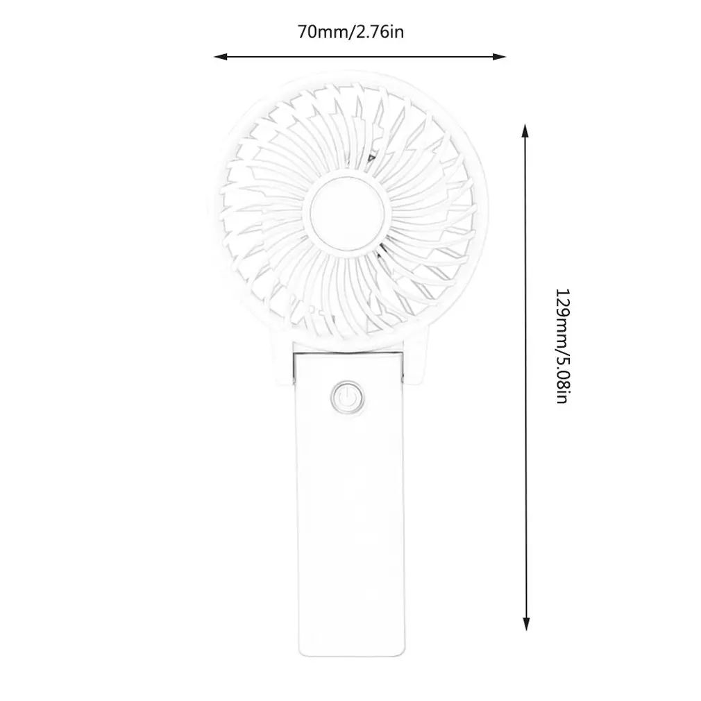 

Mini Handheld Fan Stroller Table Fan with USB Rechargeable Battery Operated Cooling Folding Electric Fan for Household