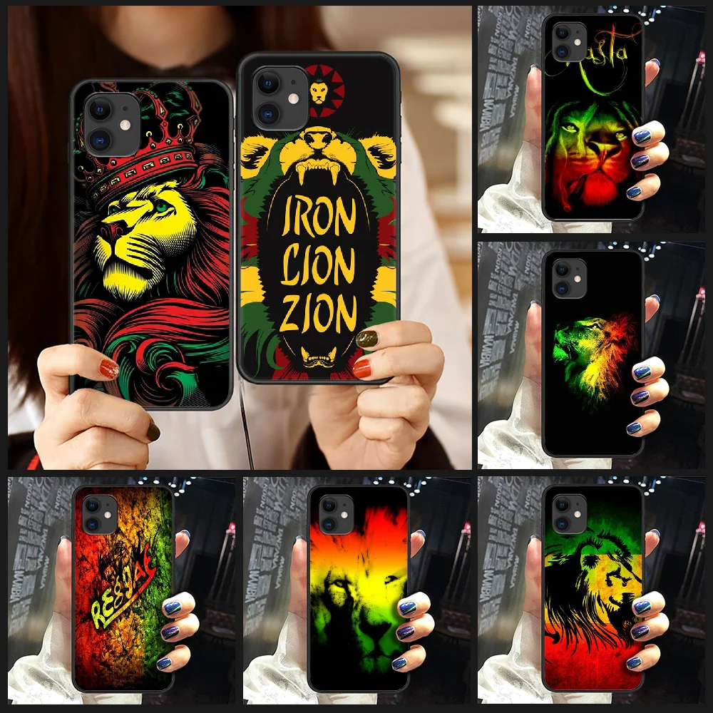Чехол для телефона Cori Reith rasta lion bob marley корпус iphone 5 5s se 2 6 6s 7 8 12 mini plus X XS XR 11 PRO MAX black