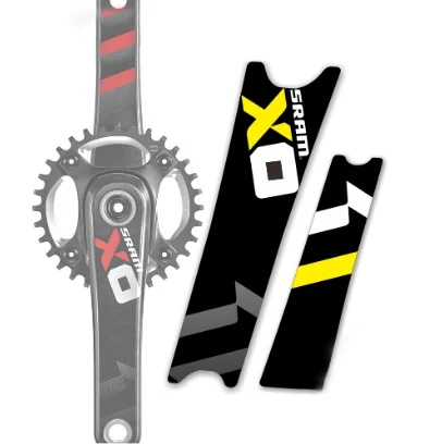 1 пара SRAM X0 crank велосипедные наклейки горный/дорожный велосипед аксессуары MTB DH гоночный велосипед протектор наклейки