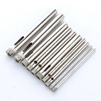 

10pcs Steel Diamond Hole Saw Drill Bit Set Tile Ceramic Glass Porcelain Marble Hole Saw 3mm,4mm,5mm,6mm,7mm