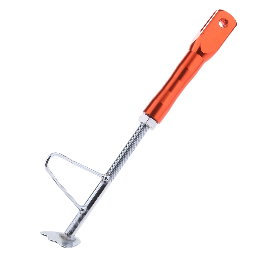 1 Piece Universal Aluminium Alloy Adjustable Motorcycle Scooter Kickstands Foot Sidestands Supporter 235-270mm 