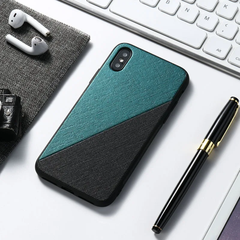 B03B01 Green Black Для huawei P Smart чехол тонкий тканевый кожаный чехол для huawei P Smart Z Plus Nova 5 5i 4 3i 3 2 Lite чехол Capa psmart - Цвет: B03B01 Green Black
