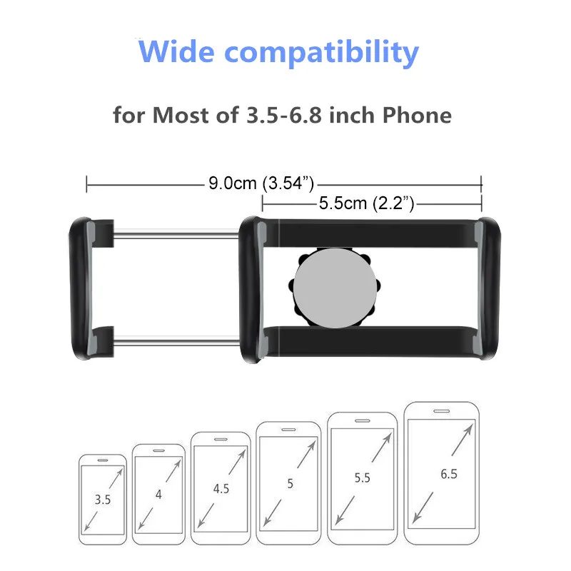 US $494.00 100pcs Dashboard Mobile Phone Bracket Temporarily Parking Moved Number Plate Hud Car GPS Clip Holder For 68 Inch Cellphones