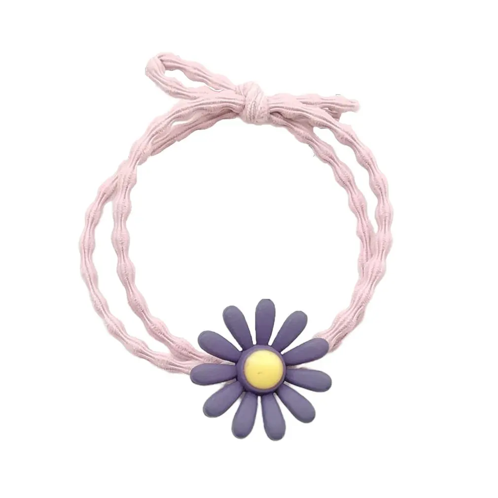 

Simple Style Small Daisy Pattern Hair Rope For Girl Cute Hair Accessories Exquisite Head Rope Rubber Band