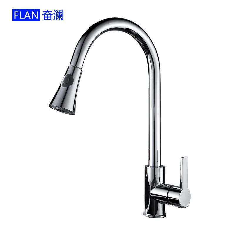 

Cross Border for European Style Copper Kitchen Pulling Hot And Cold Taps Household Electroplated Washbasin Faucet Manufacturers
