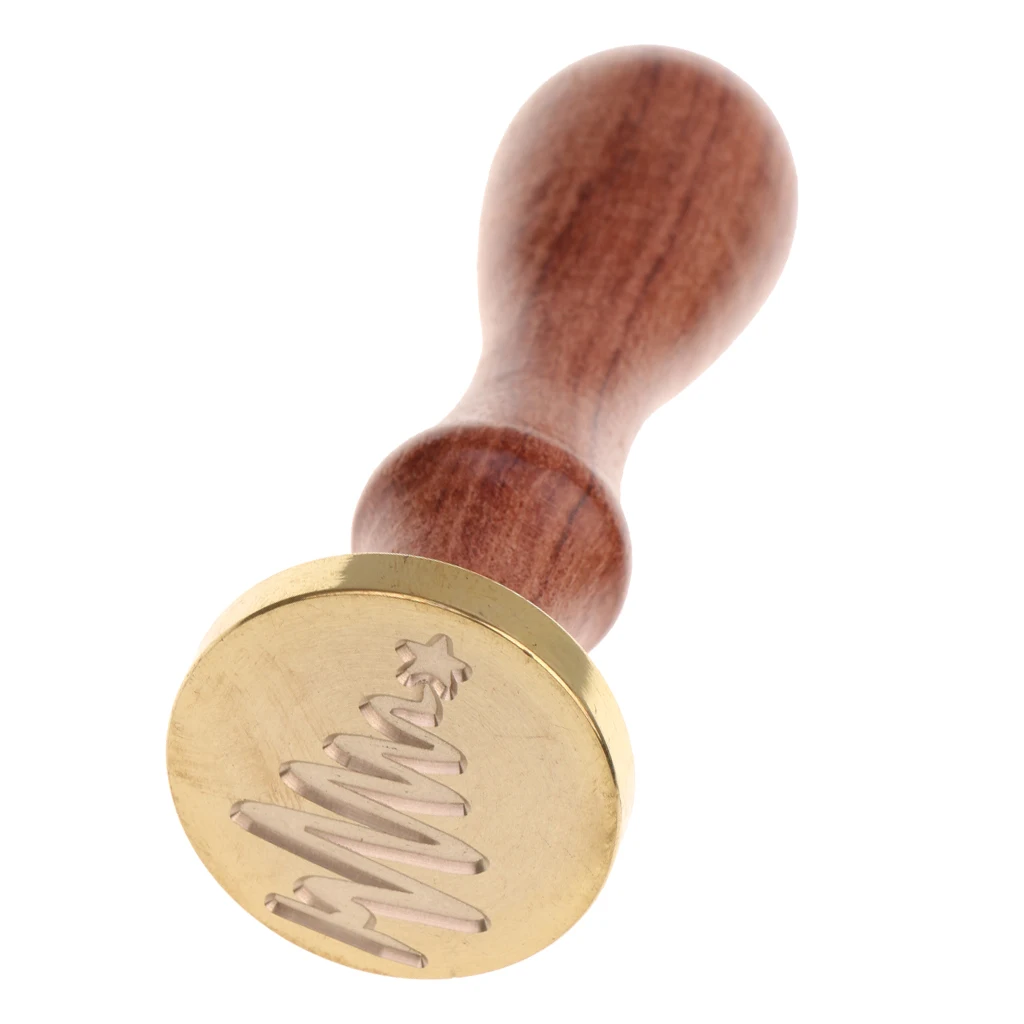 Retro Sealing Wax Xmas Tree Design for DIY Wedding Cards Picture Logo Xmas Gift #14 for Invitations Gift Wrapping Festival Cards